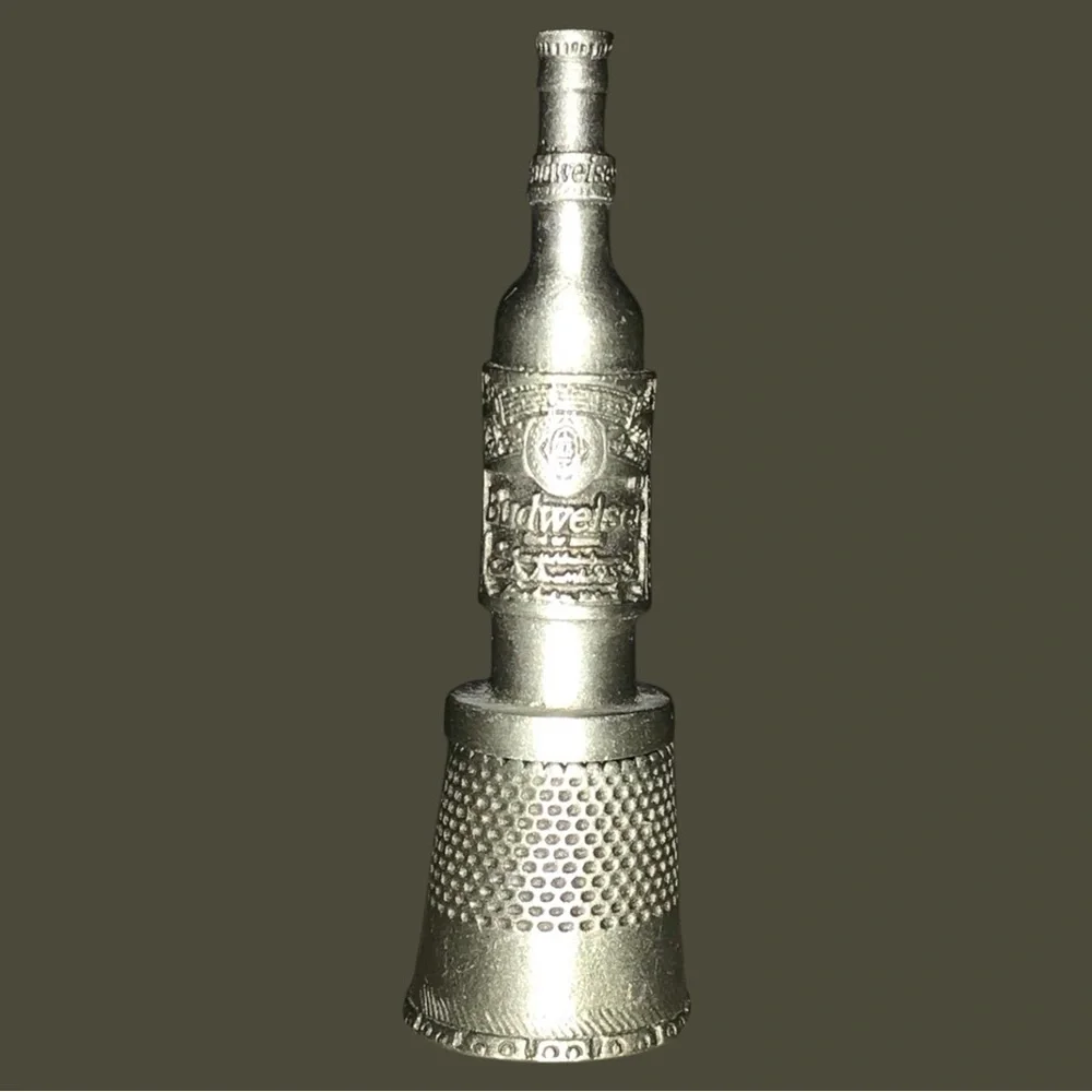 Vintage Decorative Budweiser Beer Bottle Thimble